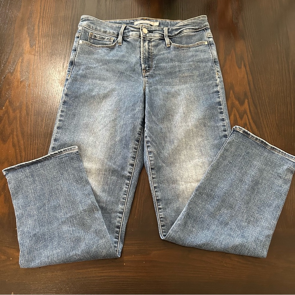 ATHLETA Slim Straight size 10 Tall Sculptek Women’s Jeans Lapis Wash Stretch - Picture 12 of 14